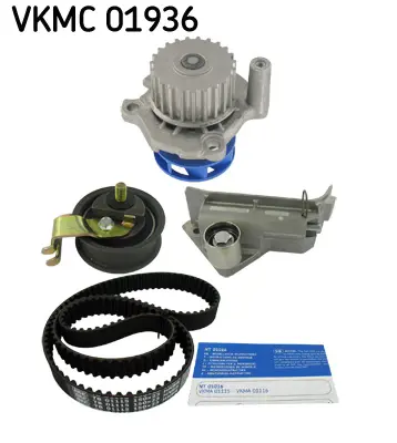 SKF VKMC 01936 Su Pompalı Triger Seti Audı A3 1.8 96>03 Tt 1.8 T 02>06 3009474 45115 530006730 530034530 614576 980131 K62052 K980131E KD110 KH418WP51 KP25491XS KP9474 KT1229 KTBWP3270 PK05474 WPK937707