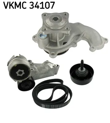 SKF VKMC 34107 Su Pompasi + Tirnakli Kayis Takimi 980709 K980709B PK02371