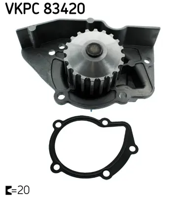 SKF VKPC 83420 Su Pompası (Devirdaim) Cıtroen Berlıngo(Mf)(1.8d) 96-99, Jumper(1.9td) 94-02 Fıat Ducato (230)(2.0) 94-01 Peugeot Partner(1.9) 1361 1987949743 240391 506117 538046810 9262 986836 ADC49157 AQ1134 C117 DP016 K986836E P829 P836 PA1058 PA391 PA5501 PA649P PA911 PK08364 WP0012V WP0013