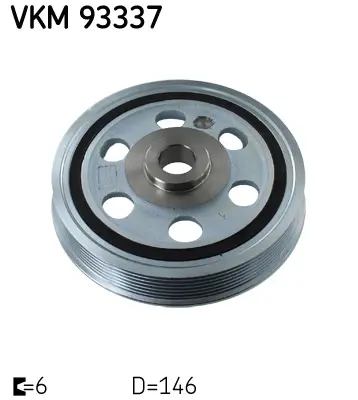 SKF VKM 93337 Kayış Kasnağı, Krank Mili Cıtroen Jumper Fıat Ducato Peugeot Boxer (2.8) 2150016 39773 544001510 70939773 80000918 DP014 DPV1006 LPD0049 TVD1082