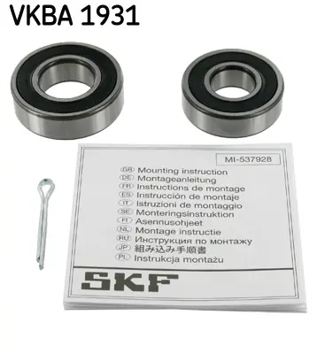 SKF VKBA 1931 Daewoo Tıco - Mazda B Serısı - Suzukı Alto, Swıft I (1.0 1.3 1.6 B.) Arka Teker Rulmanı (Abs'Siz) 31340 713623120 713623300 972453 ADK88301 ADK88302 ADK88306