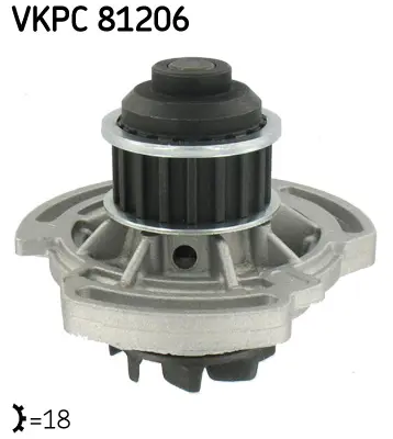 SKF VKPC 81206 Su Pompası (Devirdaim) Seat Terra 24 24a - Vw Polo Classıc Coupe Panelvan 86 86c 86 F (1.0 1.4,1.3 D.) 240423 506240 9756 980138 A170 AQ1050 DP168 P521 PA423 PA589P PA691P PA8703 WP0008