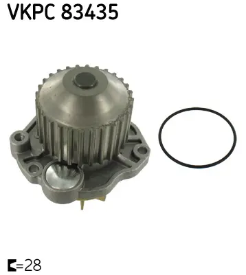 SKF VKPC 83435 Su Pompası (Devirdaim) Cıtroen Xantıa 3.0 97-03 Peugeot 406 (8b) 3.0 24v, 605 (6b) 3.0 V6 Renault Laguna I, Espace Iıı 97-01 538012510 986805 C135 P805 PA1267 PA960