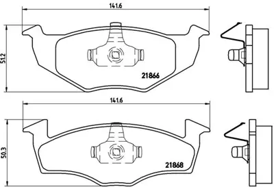 BREMBO P85030 Fren Balatası Ön Vw Golf 96-98 Polo Cls 96 00 Seat Ibıza 93-99 1H0698151A 55013 986424347 6N0615123B GDB1218 10314341 6N0615124B 13046070722 171615124B 3169801511H0A