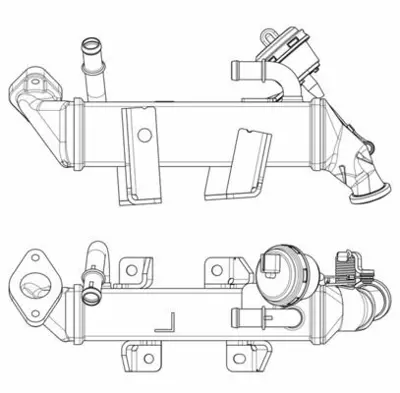 BEHR MAHLE CE 19 000P Egr Soğutucusu Ce19000p Master-Iıı (10-) 2.3 Dcı Trafıc-Iı (10-) 2.0dcı GM 147350782R, GM 8200910446, GM 1471300Q0D