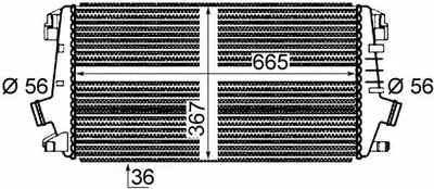 BEHR MAHLE CI 364 000P Turbo Radyatörü GM 1302133, GM 13267647, GM 130213313267647