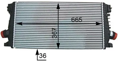 BEHR MAHLE CI 364 000P Turbo Radyatörü GM 1302133, GM 13267647, GM 130213313267647