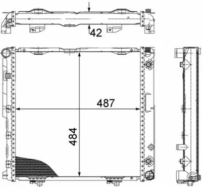 BEHR MAHLE CR 291 000S Su Radyatörü GM 1245006202, GM 1245006303, GM A1245006202, GM A1245006303, GM A1245006203, GM 1245006203, GM 1245004803, GM A1245004803, GM 1062039, GM 8MK376712431