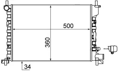 BEHR MAHLE CR 381 000S Su Radyatörü GM XS6H8005GA