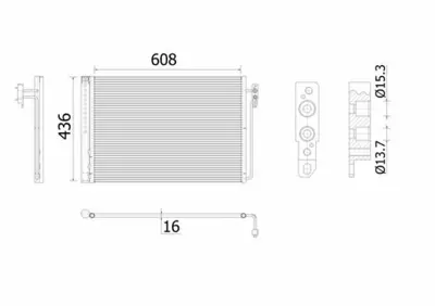 BEHR MAHLE  AC 937 000S Klima Radyatoru 306d1 M62 B44 Range Rover 3 Vogue L322 02>15 GM JRW000020