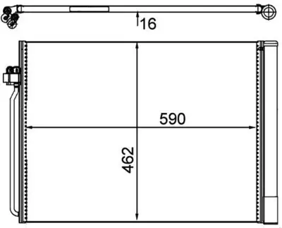 BEHR MAHLE AC 405 000P 8fc351302-491 Klima Radyatörü Bmw E70 X5 07-10 E71 08-10 Premıum Lıne GM 9239992