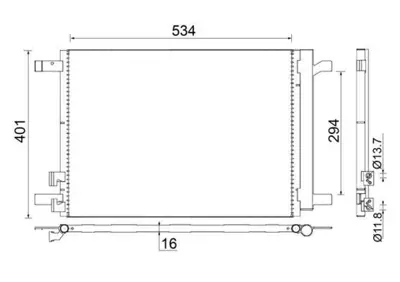 BEHR MAHLE AC 772 000S Klima Radyatörü GM 5QD820411K, GM 5Q0816411T, GM 5Q0816411S, GM 5Q0816411N, GM 5Q0816411M, GM 5Q0816411BH, GM 5Q0816411AR, GM 5Q0816411AP, GM 5Q0816411AN, GM 5Q0816411AM