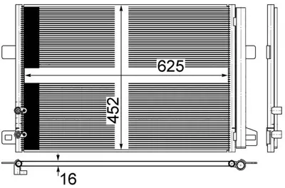 BEHR MAHLE AC 885 000S 8fc351345-044 Kondenser Volkswagen Amarok GM 2H0820411D