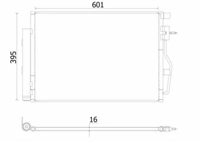 BEHR MAHLE AC958000S Klima Radyatörü Opel Mokka - Chevrolet Trax 1.6xer GM 1850272, GM 8313018, GM 940246, GM 940389, GM 95026324, GM 9535826, GM 95358526, GM 96943762, GM P96943762