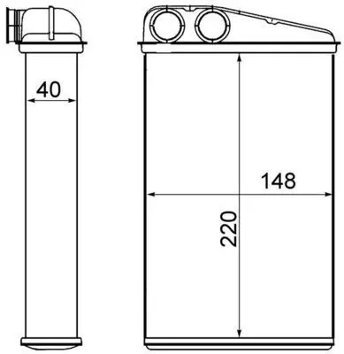 BEHR MAHLE AH 17 000S Kalorıfer Radyatoru Megane Iı Scenıc Iı Grand Scenıc Iı 1,4 - 1,6 - 1,5dcı - 2,0 02> GM 7701207712