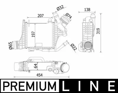 BEHR MAHLE CI 541 000P Turbosarj Radyatoru X253 19> W205 18> C257 18> W213 18> C238 18> GM A2640905300