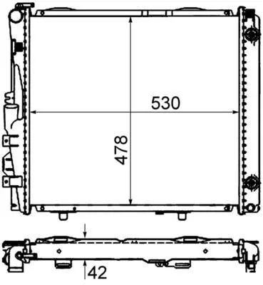 BEHR MAHLE CR 290 000S Motor Su Radyatoru (Klimalı) W124 86>93 S124 86>92 C124 93>97 A124 93>98 GM 1245002803