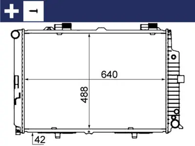 BEHR MAHLE CR 318 000S Motor Su Radyatoru E-Class W210 96>99 S210 96>99 GM 2105003203