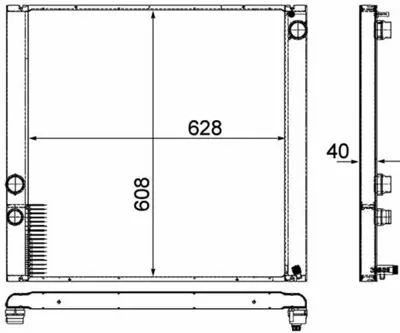 BEHR MAHLE CR 915 000P Su Radyatörü GM PCC500670