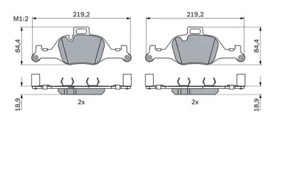 BOSCH 0986424849 Fren Balatası Ön Bmw G20 G30 G11 G01 G02 GM 34116883469