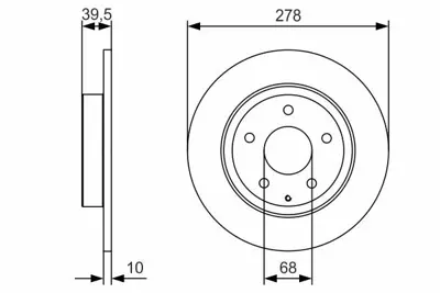 BOSCH 0986479C22 Fren Dıskı Arka GM GHT226251