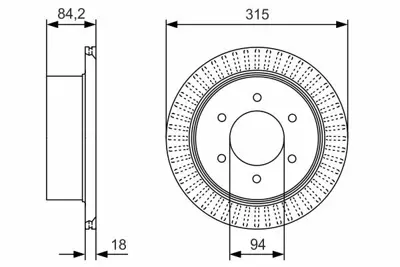 BOSCH 0986479C32 Fren Dıskı Arka GM 4615A097