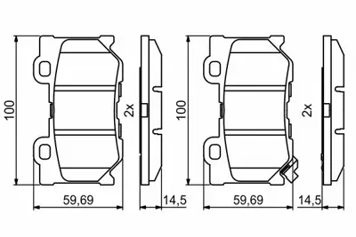 BOSCH 0986494863 Fren Balatası Arka GM D4060-JL00E