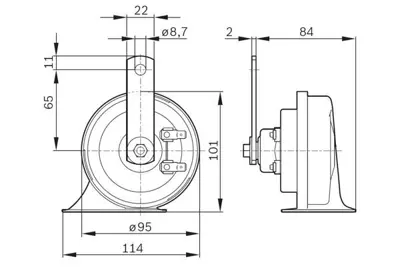 BOSCH 0986AH0502 Korna Octavia 97>11 Bora 99>05 Caddy 96>03 Golf Iii Iv 84>02 Jetta 88>92 Passat 88>97 Polo Classic 96>02 T4 91>04 A3 97>03 Sharan Alhambra 96>10 Cordoba Ibiza 93>02 Leon 00>06 Toledo 97>04 3B0951223