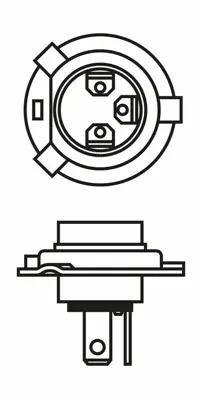 BOSCH 1987301001 Ampül H412V55W