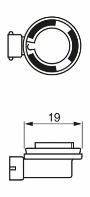 BOSCH 1987302806 1987302084 Ampul Eco 12v H11 55w Pgj19-2 Tek Tellı Far Ve Sıs (10 Ad) 12V, 55W, H11, 1987302806, 1987302806