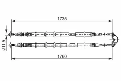 BOSCH 1987477934 El Fren Telı 522055, 522034, 522069, 13157063, 13321656, 13220100, 13237272, 13340394, 522027