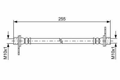 BOSCH 1987481586 Fren Hortumu Ic Arka 25500 Mm Asx 1.6 04.2010 -   Outlander 2.0 09.2007 - 12.2012  Lancer 1.8 02 GM 4650B626