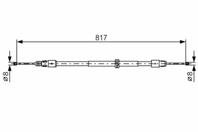 BOSCH 1987482024 El Fren Telı GM A1644202385