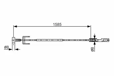 BOSCH 1987482145 Fren Bakim Ve Tamır Ürünlerı GM 3651800QAC, GM 4408730, GM 4419921, GM 91165522, GM 93864247, GM 8201018830, GM 8200008473, GM 365301796R, GM 3651800QAB, GM 93864842