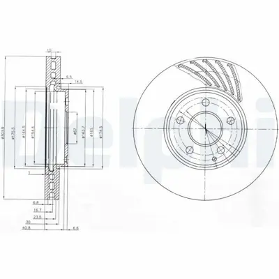 DELPHI BG4029 Fren Dıskı (Cıftlı Paket) Delıklı Ã–n E240 E280 E320 E35004-2002 > GM A2114211212