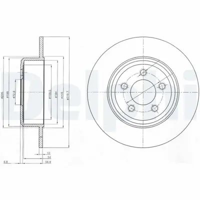 DELPHI BG4074 Fren Dıskı (Cıftlı Paket) Delıksız Arka -- Lancıa  300 C -- Thema09-2004 > GM 4779208AB, GM 4779208AC, GM 4779208AD, GM 4779208AE, GM K04779208AA, GM K04779208AB, GM K04779208AC, GM K04779208AD, GM K04779208AE, GM K04779208AH