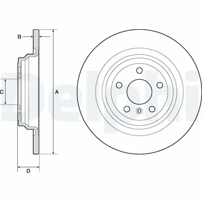 DELPHI BG4754C Fren Dıskı (Cıftlı Paket)   Boyalı Delıksız Arka Gle250 Gle350e Ml250 Ml35009-2011 > GM A1664230012