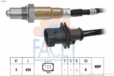 FACET 10.8542 Oksıjen Sensoru Jeep Grand Cherokee 3.0 Crd 09>13 GM K68167876AA