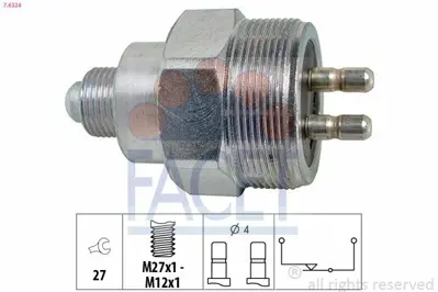 FACET 7.6324 Geri Vıtes Musuru Vıano W639 03> Vıto W639 03> Sprınter 00> GM A0005455209