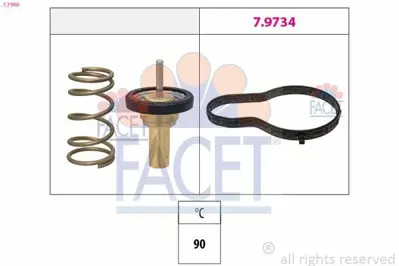 FACET 7.7990 Termostat 90 °c Fıat Egea 1.6 15>  Jeep Renegade 1.6 14> GM 55247743