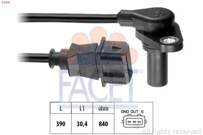 FACET 9.0204 Krank Devır Sensoru Golf Iv Bora Otomatık Sanzıman 96>05 GM 1094772, GM 95VW7F293AA, GM 95VW7F293AB, GM 95VW7F923AA, GM 95VW7F923AB, GM 1M300039, GM 1M300039M, GM 86927321, GM 95927321, GM 1M300039D