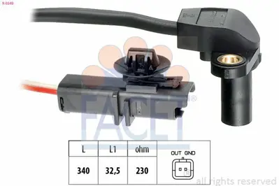 FACET 9.0549 Volant Sensoru F4r Laguna Iı-Megane-Espace Iv GM 8200275614