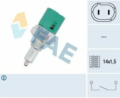 FAE 40600 Geri Vites Müşürü 2 Fişli Megane 2-3-4-Clıo 1-2-3-4-Symbol-Thalı-Kangoo 1-2-3-Laguna 1-2-R9-R19-R21- GM MW30899625, GM 3200500QAA, GM 4410080, GM 4414385, GM 7700422630, GM 7700778780, GM 7700802640, GM 8200655638, GM 8200655648, GM 3474114