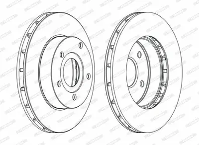 FERODO DDF1169C On Fren Dıskı Jeep Grand Cherokee Iı 99>05 52098672