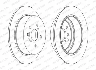 FERODO DDF1486C Fren Dıskı Arka 42431-42040