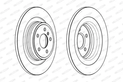 FERODO DDF2204C Fren Dıskı Arka Ml-Class W166 11>15 Gle-Class C292 15>19 GM 1664230012