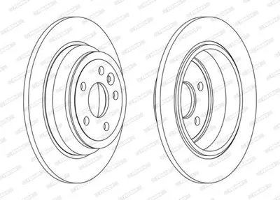 FERODO DDF2607C Fren Dıskı Arka Freelander 2 06-14 2.0 LR039935