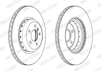 FERODO DDF2627VC-1 Fren Dıskı Arka Bmw G30 F90 G31 G32 G11 G12 34 21 6 860 925