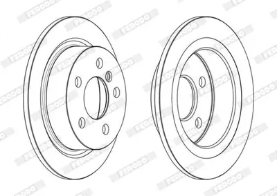 FERODO DDF2656C Arka Fren Dıskı Bmw F45 Mını F54 F55 F56 F57 34216799383