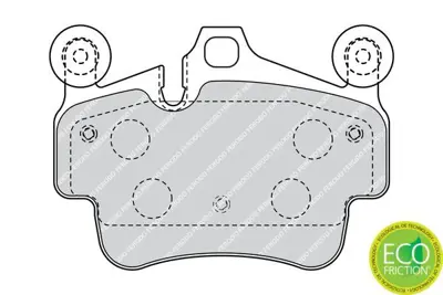 FERODO FDB4330 On Fren Balatası Porsche 911 Cayman Carrera Boxster 3.4 3.6 3.8 04>02 GM 99735193906